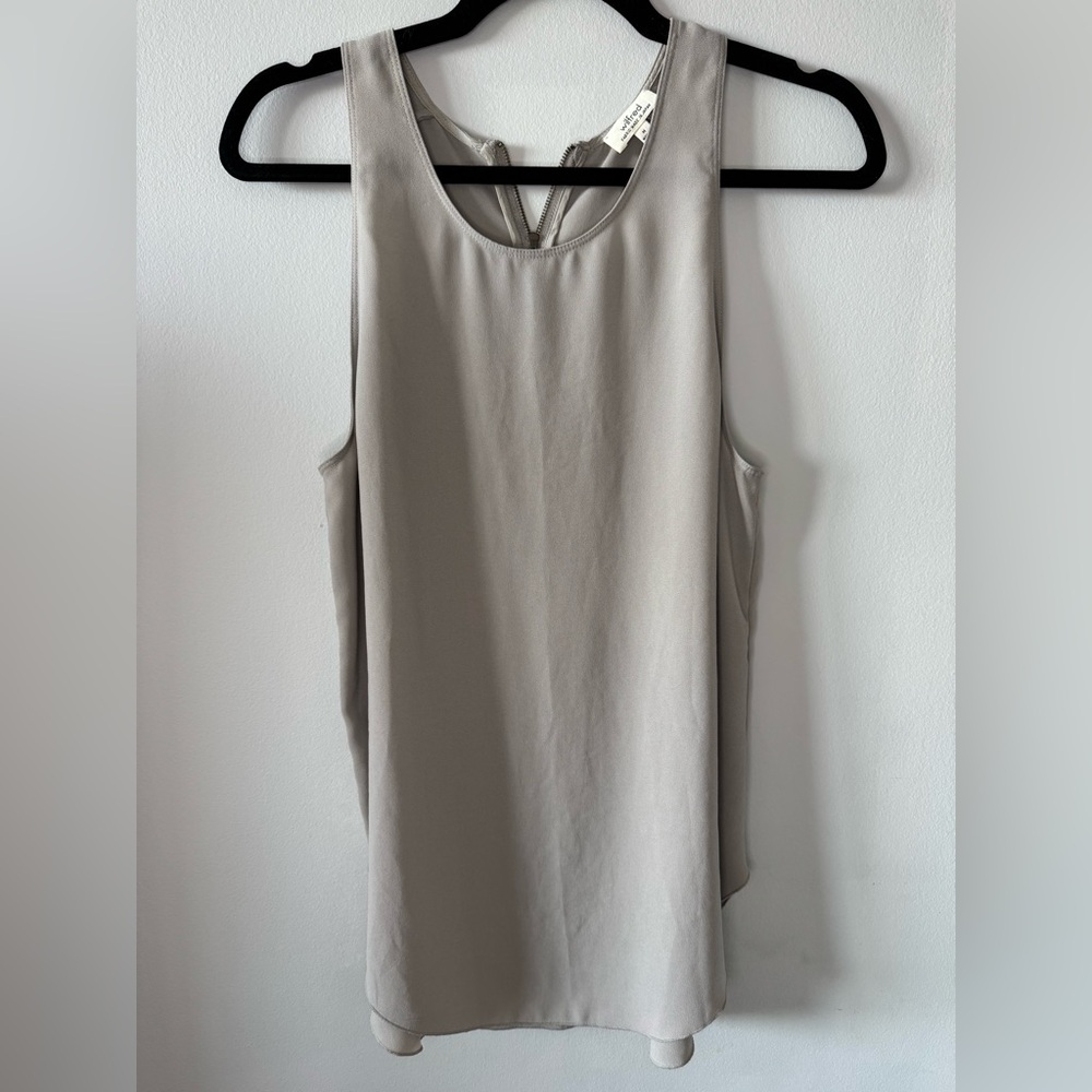 Aritzia Wilfred Taupe Tank Top